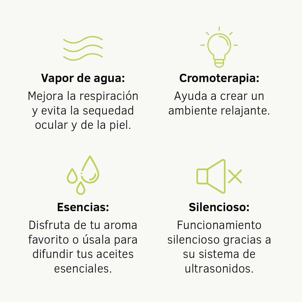 Brumizador Humidificador Ultrasónico White 100 ml - Imagen 4