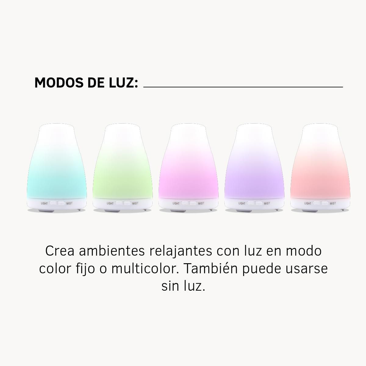 Brumizador Humidificador Ultrasónico White 100 ml - Imagen 3