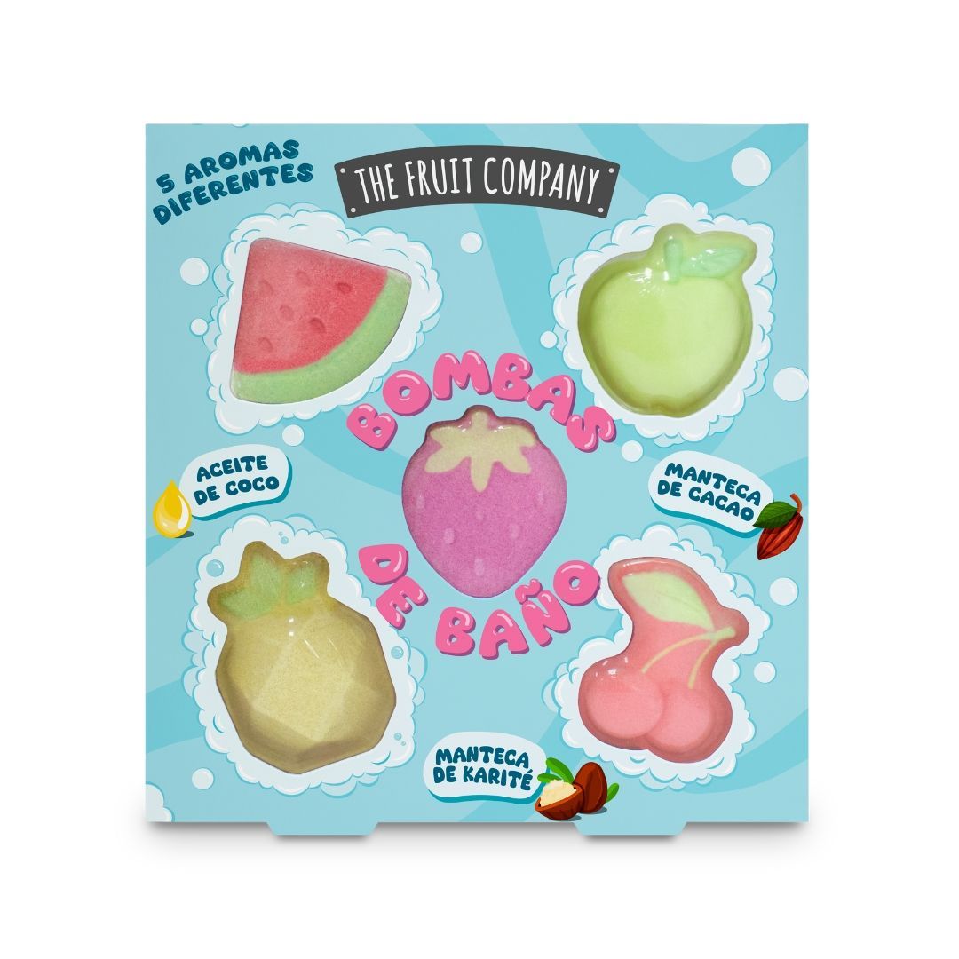Set 5 Bombas de Baño The Fruit Company