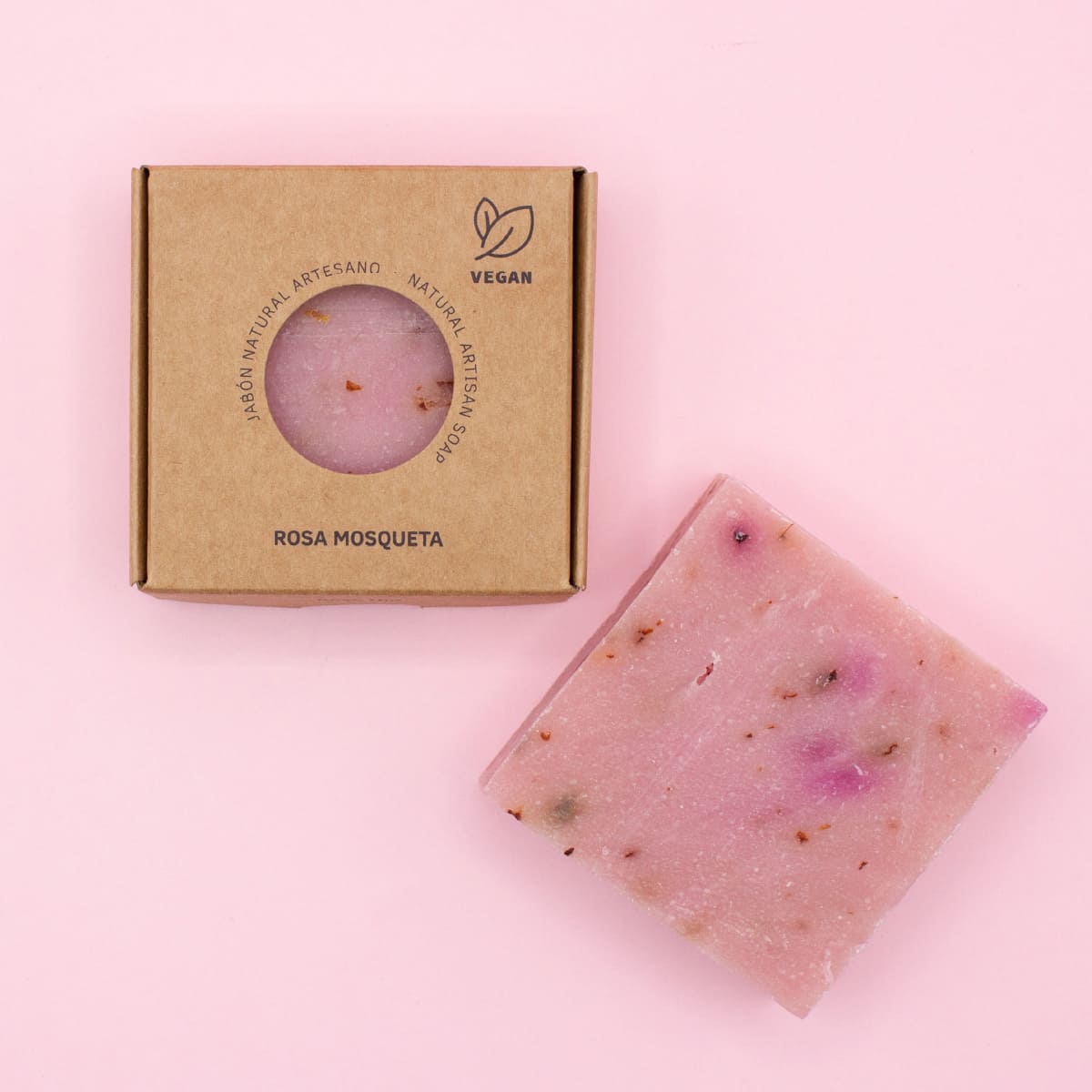 Jabon Natural Premium Rosa Mosqueta Labnatur 100gr - Imagen 3