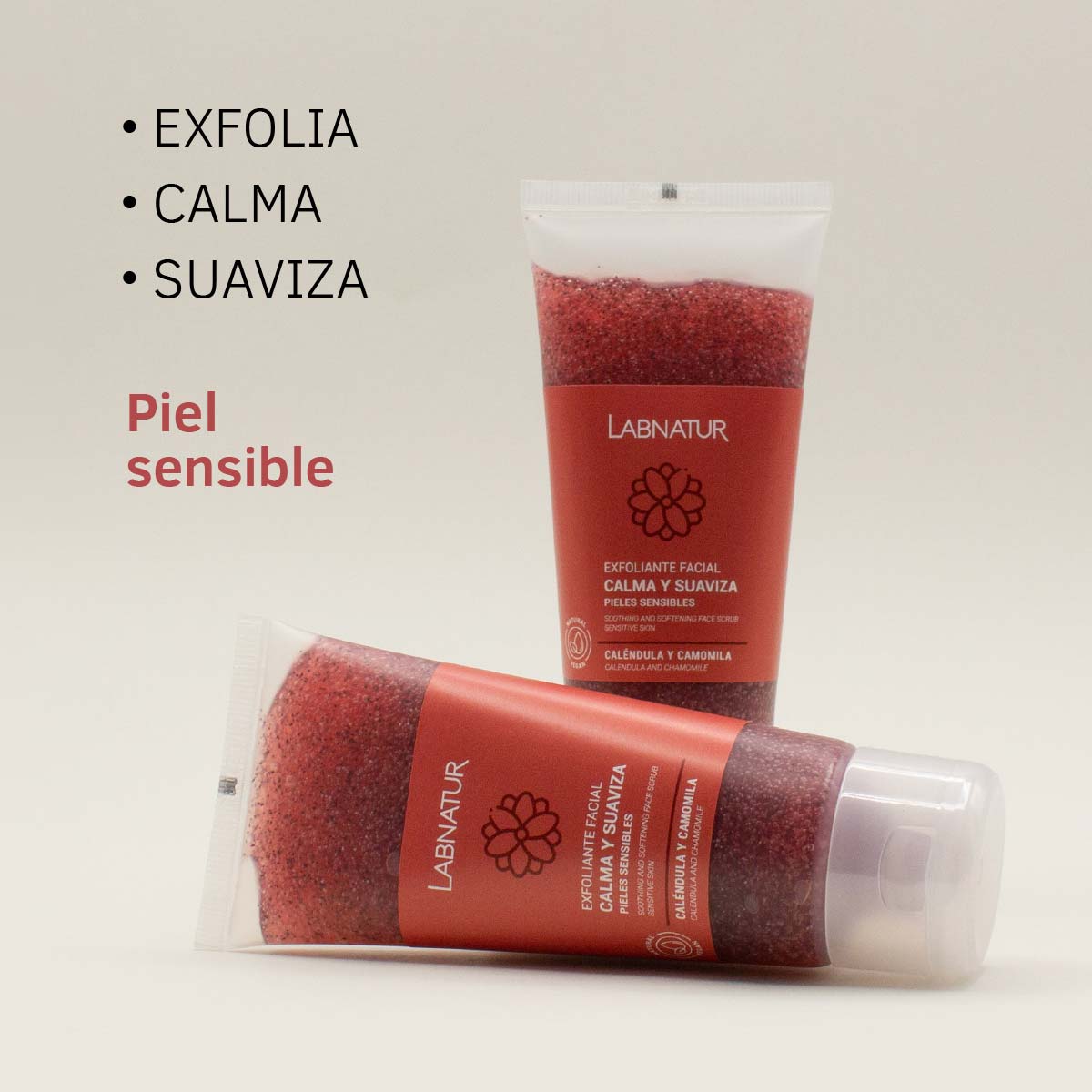 Exfoliante Facial Caléndula y Camomila Labnatur 100 ml - Imagen 4