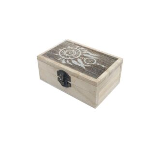 Caja Madera Labrada Atrapasueños