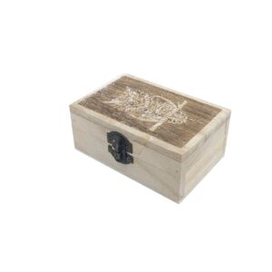 Caja Madera Labrada Búho