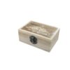 Caja Madera Labrada Flor de Loto