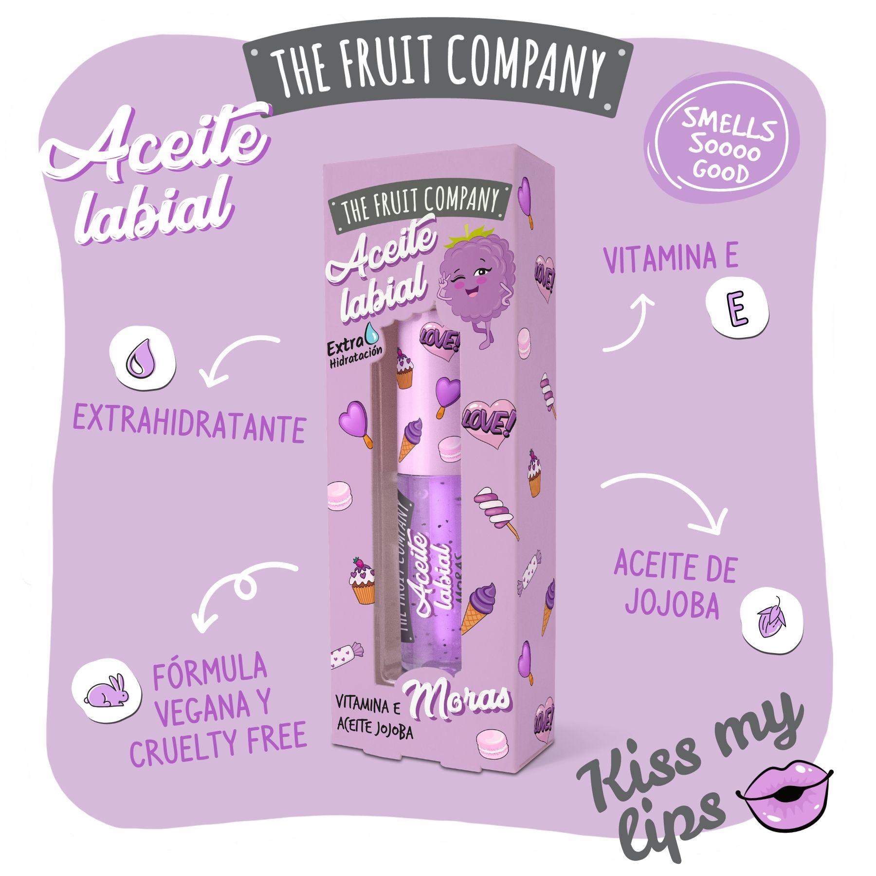 Aceite Labial Moras The Fruit Company - Imagen 2
