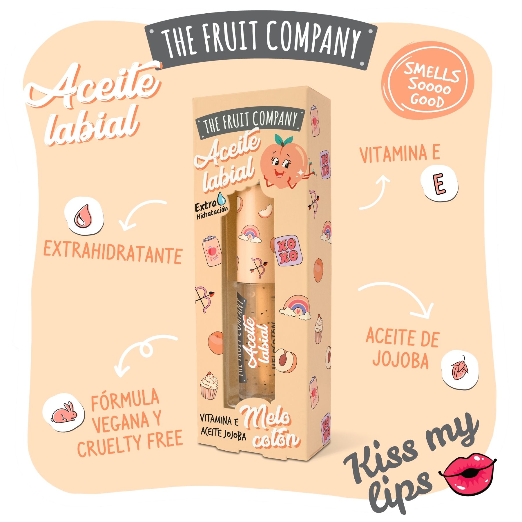 Aceite Labial Melocotón The Fruit Company - Imagen 3