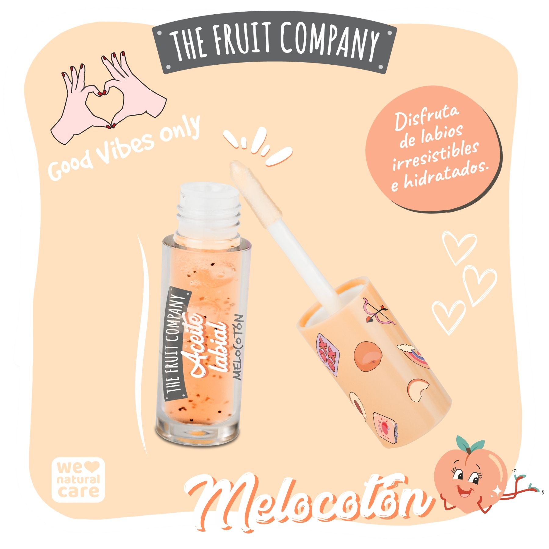Aceite Labial Melocotón The Fruit Company - Imagen 2