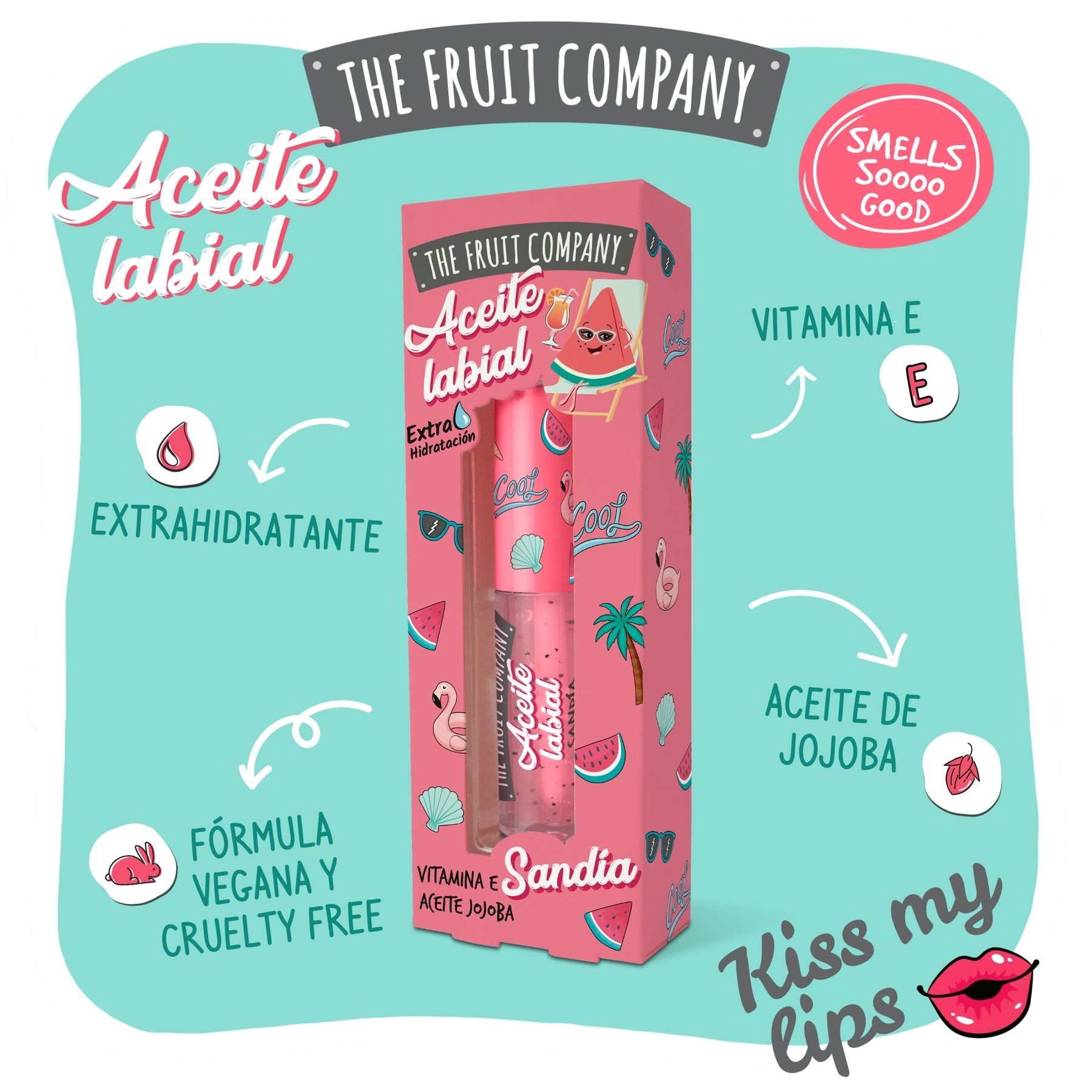 Aceite Labial Sandía The Fruit Company - Imagen 3