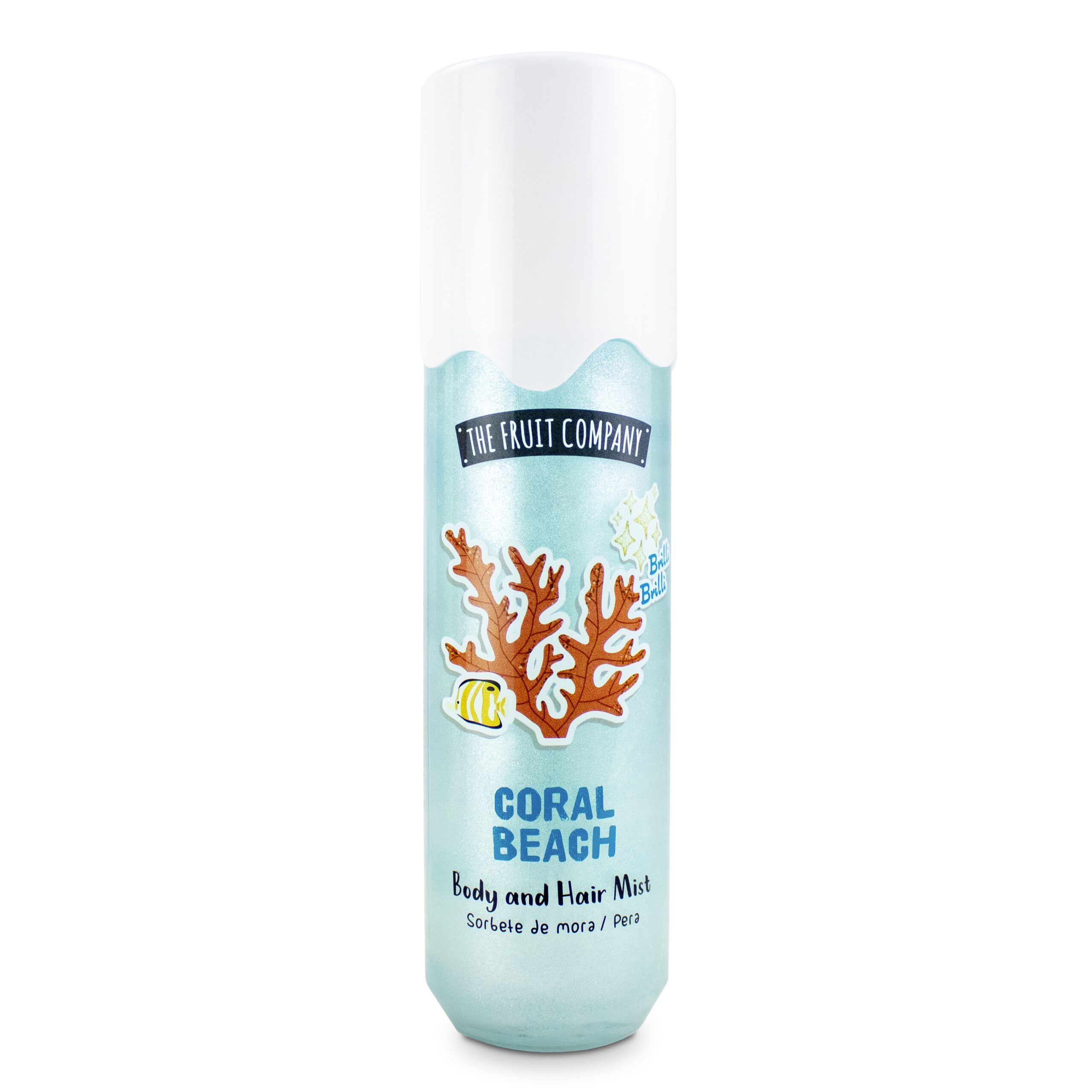 Body & Hair Mist Glitter Coral Beach 200ml The Fruit Company