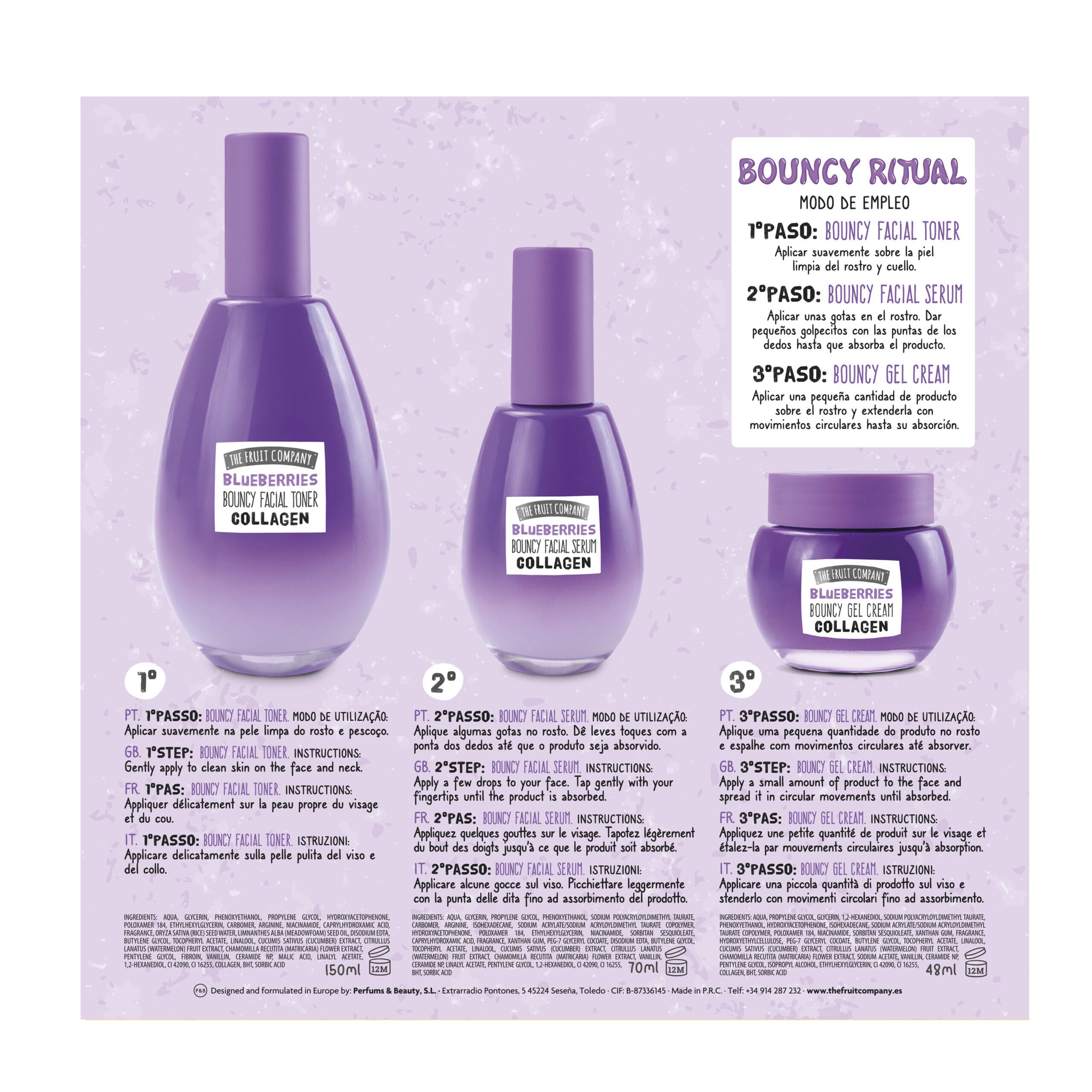 SET Tratamiento Facial Bouncy Ritual The Fruit Company (Colágeno + Ceramidas) - Imagen 2