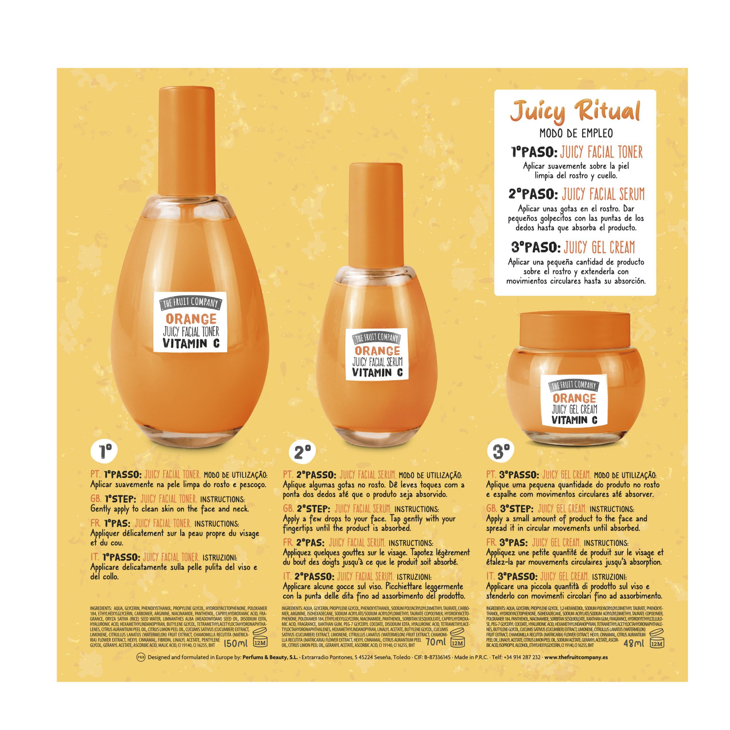 SET Tratamiento Facial Juicy Ritual The Fruit Company (Vitamina C y Panthenol) - Imagen 2