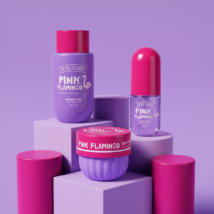 Alternative view of Travel SET Pink Flamingo The Fruit Company