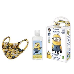 Minions Pack Hidrogel 100ml + Mascarilla Infantil