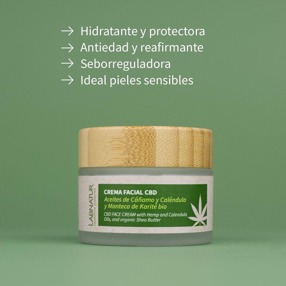 Crema Facial CBD Labnatur 50 ml - Imagen 2