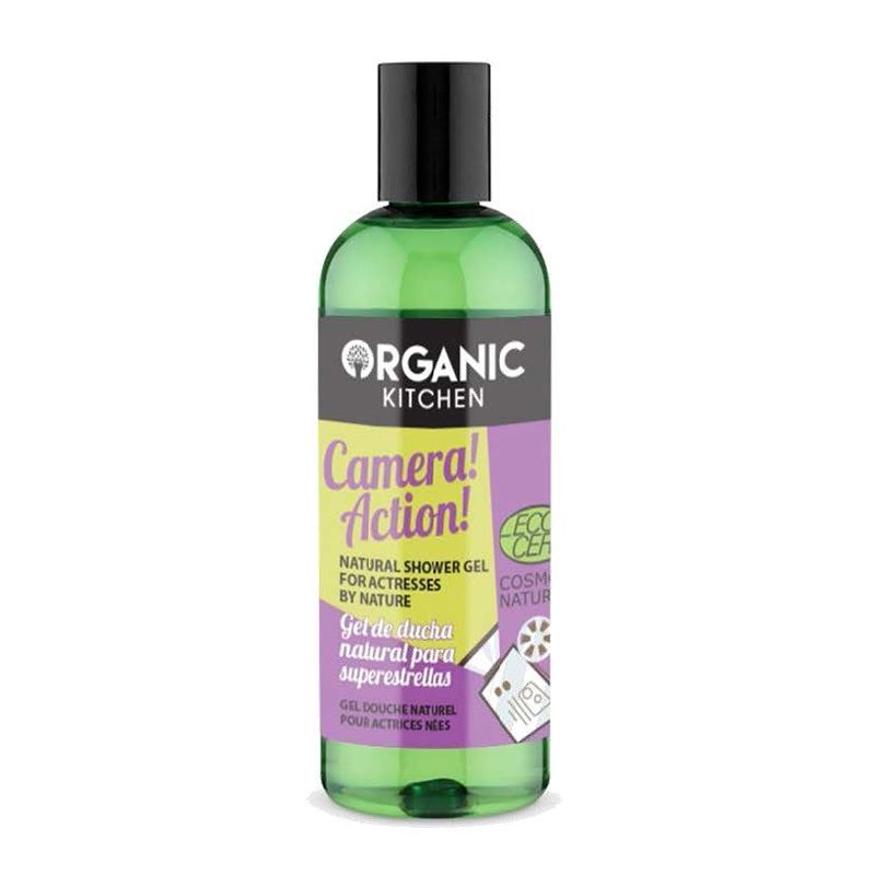 Gel de Ducha para Superestrellas Camera Action! Organic Kitchen 260ml