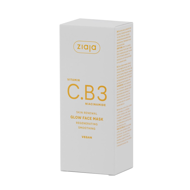 Mascarilla Facial Glow Vitamina C.B3 Niacinamida Ziaja 50ml - Imagen 2