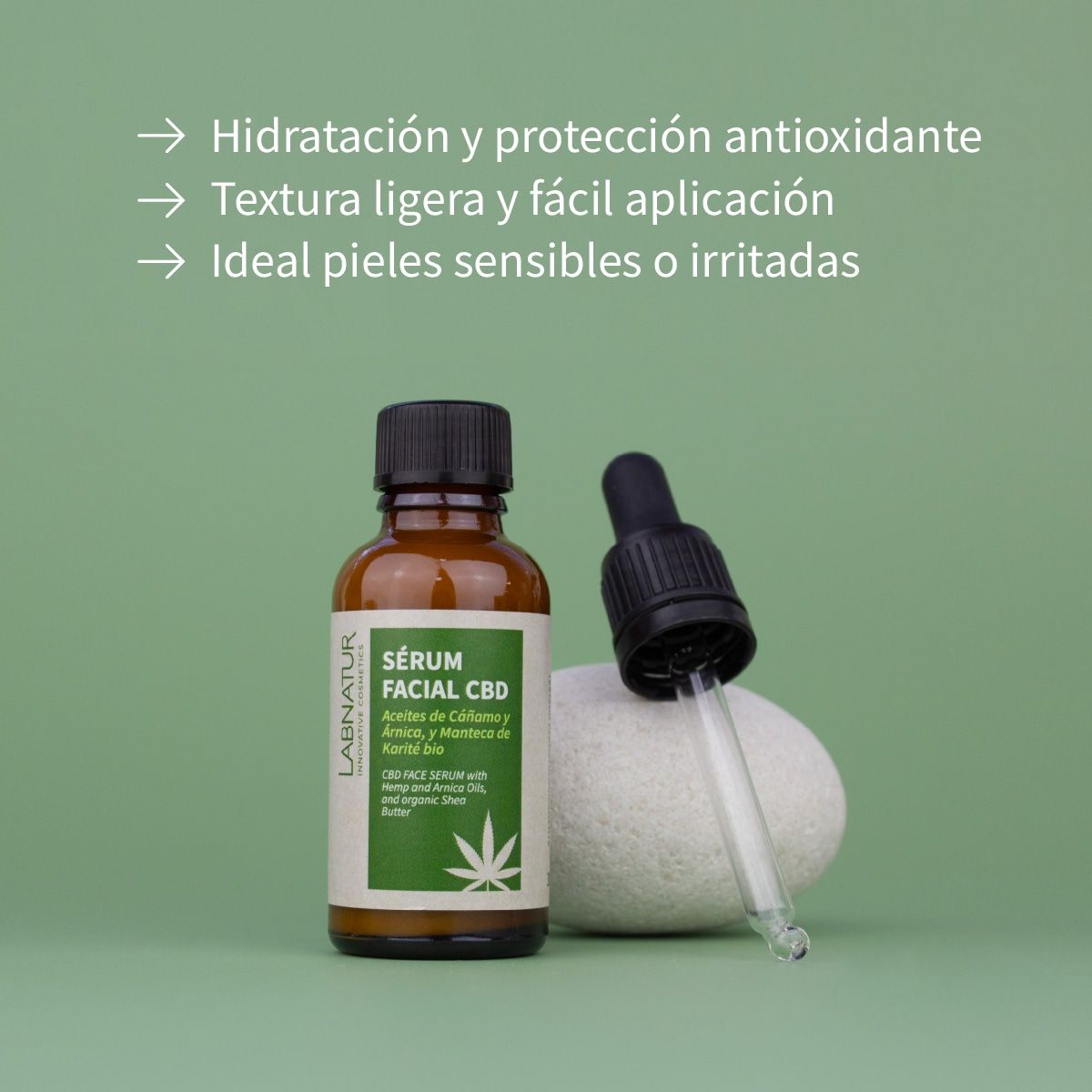 Sérum Facial CBD Labnatur 30 ml - Imagen 3