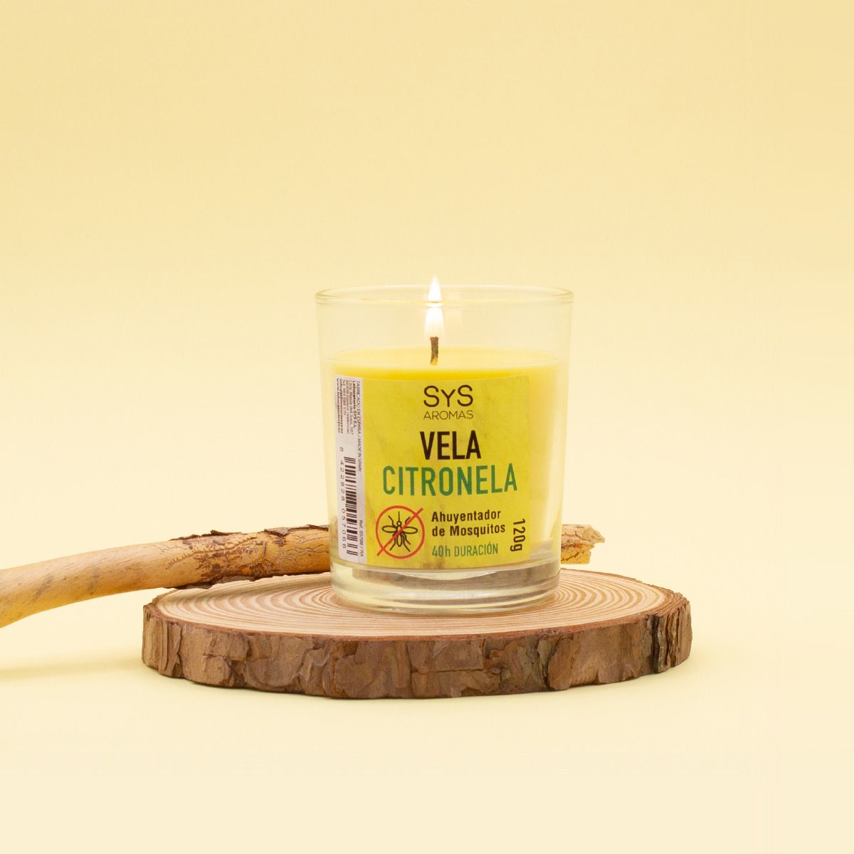 Vela Vaso Citronela - Imagen 2