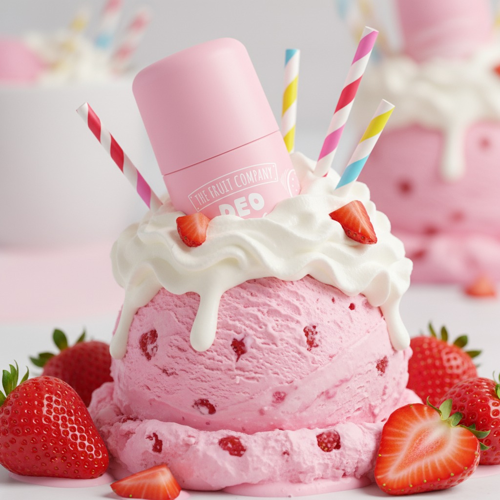 Desodorante Roll-On Antitranspirante Fresa Nata 50ML The Fruit Company - Imagen 2