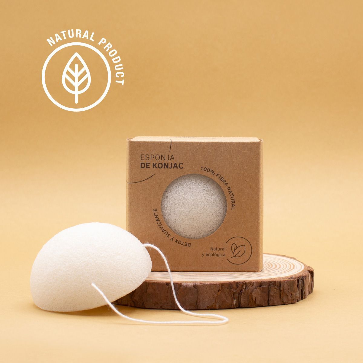Esponja Konjac Natural - Imagen 2