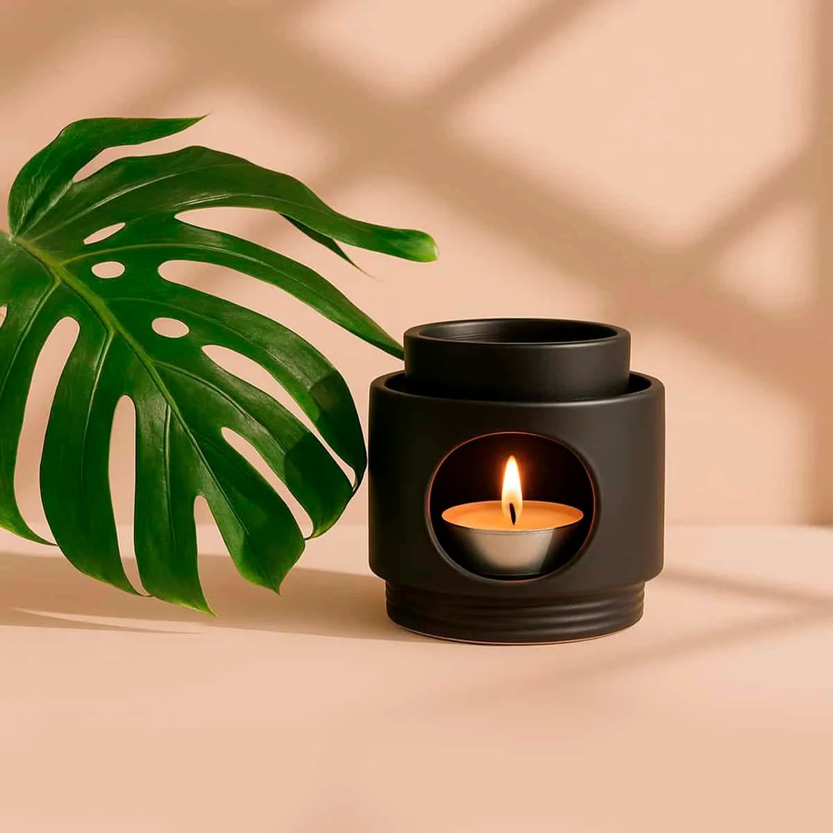 Quemador de Esencias Nordic Cerámica color Negro SyS Aromas - Imagen 3