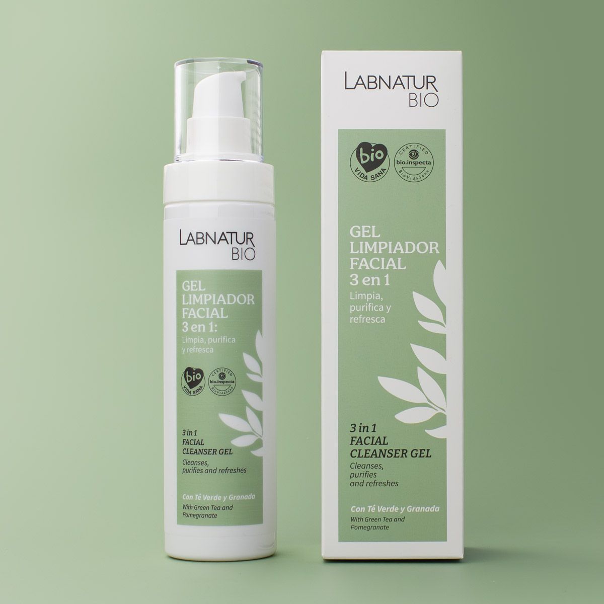 Gel Limpiador Facial 3 en 1 Labnatur Bio 150ml - Imagen 4