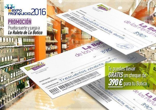 Cheques con descuentos de La Botica de los Perfumes en Expofranquicia