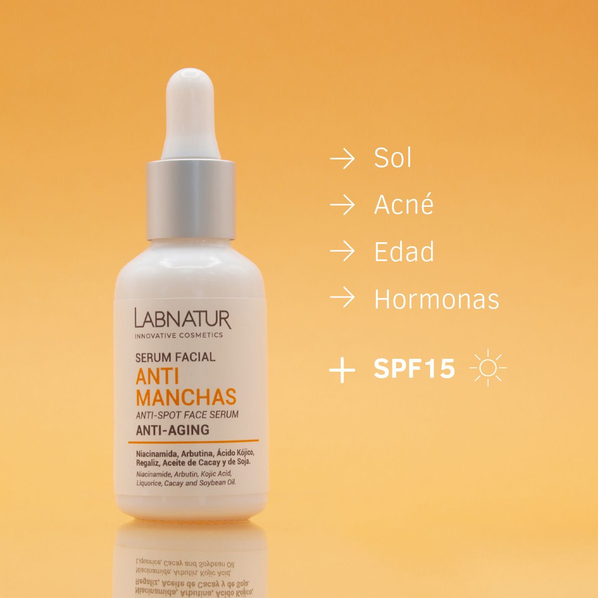 Sérum Facial Antimanchas Labnatur SPF15 30 ml - Imagen 3