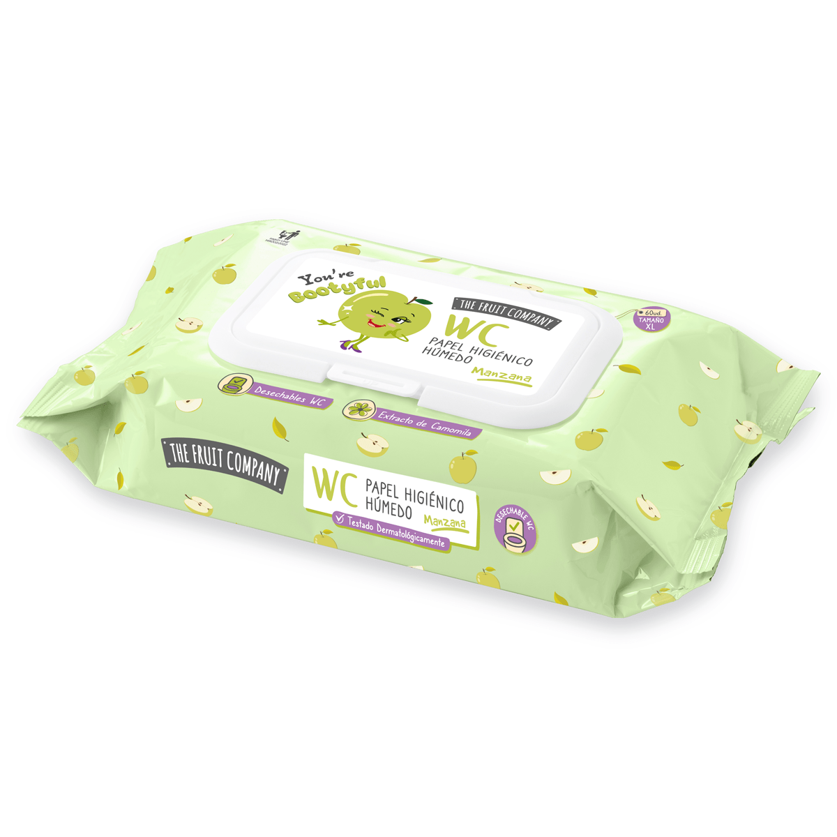 Papel Higiénico Húmedo Manzana The Fruit Company